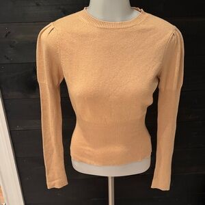 ETCETERA Cashmere Silk Blend sweater tan brown‎